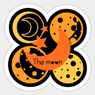 the moon Sticker